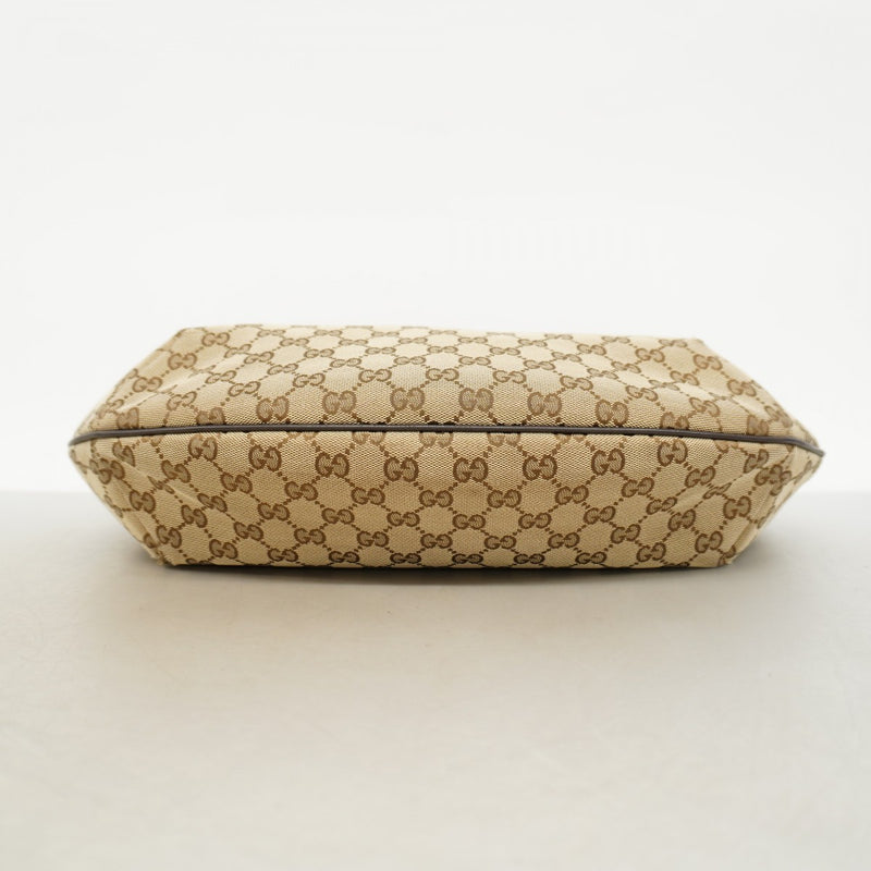 【6fc4180】グッチ ショルダーバッグ GGキャンバス/シェリーライン 189752 キャンバス ブラウン シルバー金具【中古】レディース