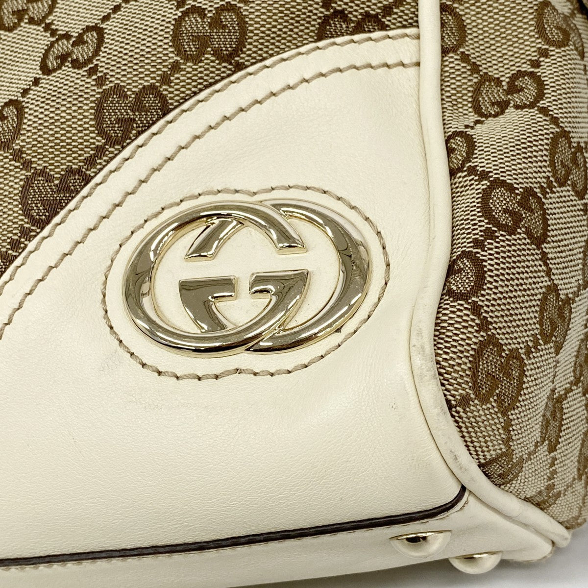 【6fc4234】グッチ トートバッグ GGキャンバス インターロッキングG 169944 キャンバス ベージュ シャンパンゴールド金具【中古】レディース