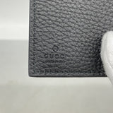【6fc4240】グッチ 三つ折り財布 ホースビット 745988 レザー ブラック ゴールド金具【中古】レディース