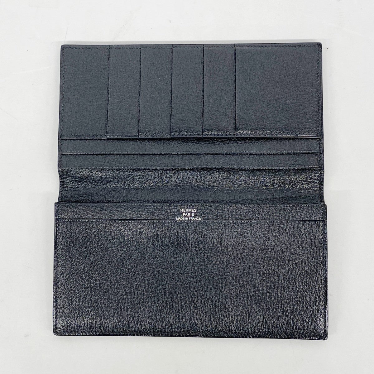 【6fc4241】エルメス 長財布 MC2フレミング アリゲーター ブラック □M刻印【中古】メンズ レディース ユニセックス