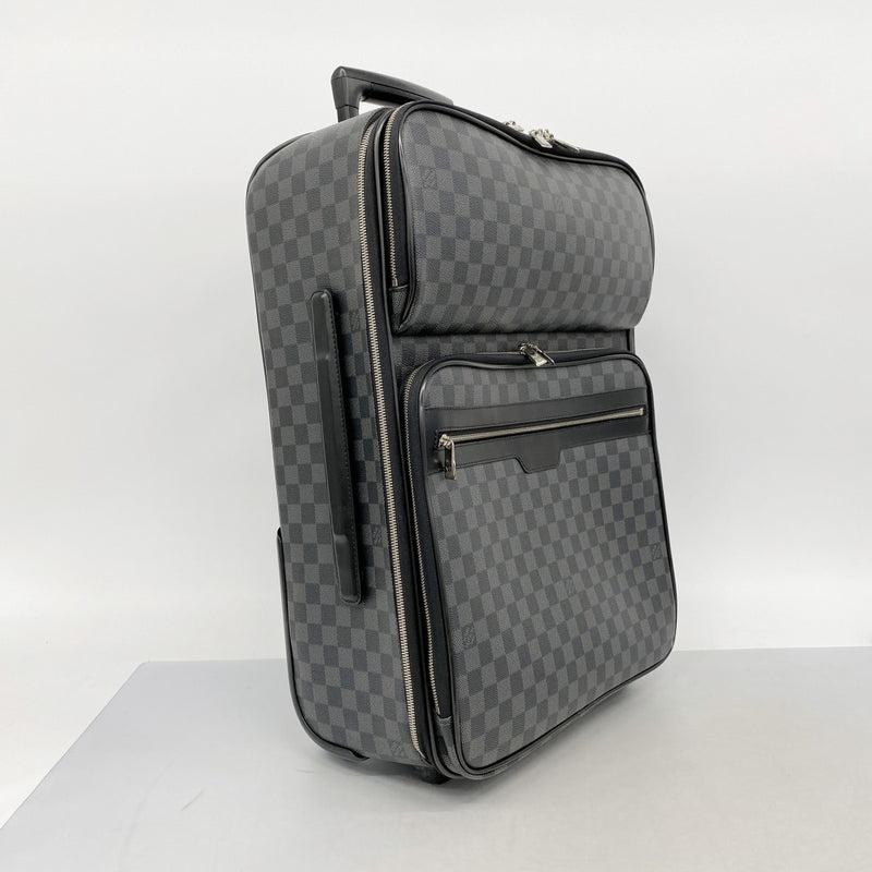 【6fc4243】ルイヴィトン キャリーバッグ ダミエ・グラフィット ペガス55ビジネス N23300 ブラック【中古】メンズ