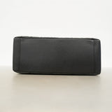 【6fc4252-h】シャネル チェーントート マトラッセ キャビアスキン ブラック シルバー金具【中古】レディース