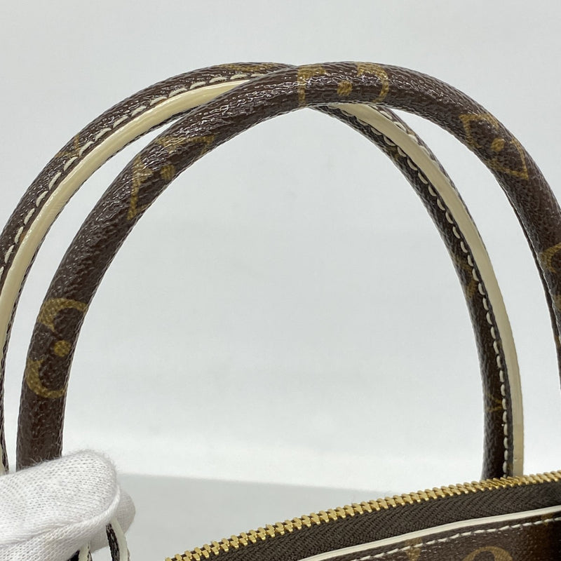 【6fc4258】ルイヴィトン ハンドバッグ シャイニー･モノグラム ロックイット M40597 ブラウン【中古】レディース