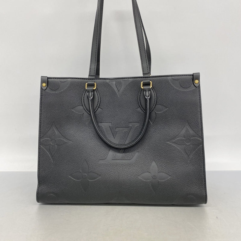 【6fc4263】ルイヴィトン トートバッグ モノグラム・アンプラント オンザゴーMM M45595 ノワール 2wayバッグ【中古】レディース