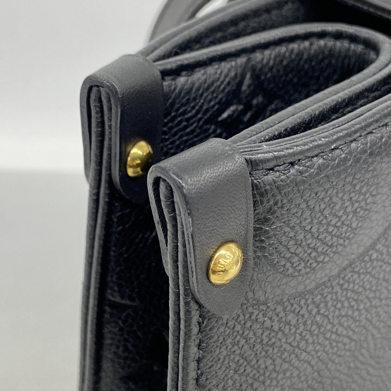 【6fc4263】ルイヴィトン トートバッグ モノグラム・アンプラント オンザゴーMM M45595 ノワール 2wayバッグ【中古】レディース