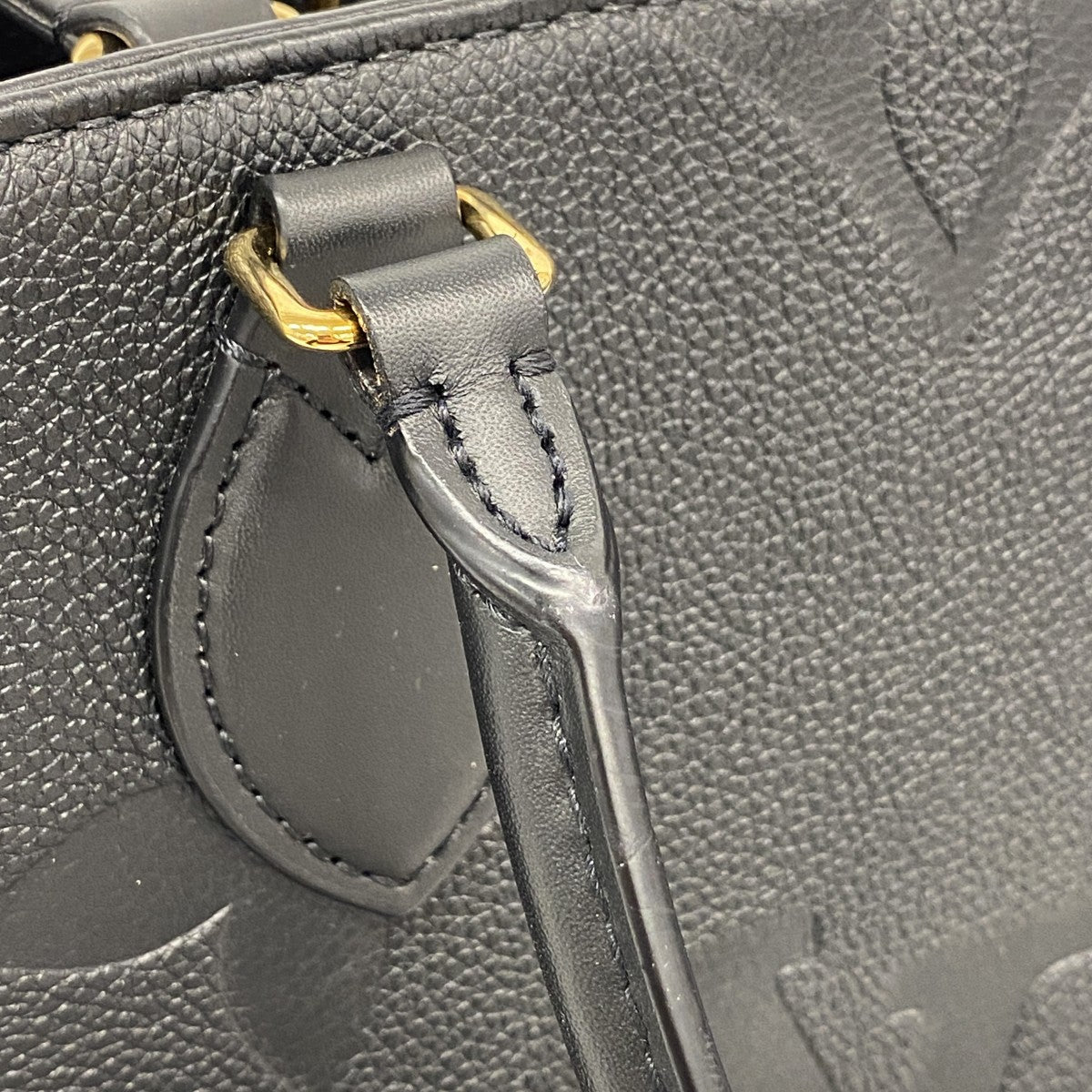 【6fc4263】ルイヴィトン トートバッグ モノグラム・アンプラント オンザゴーMM M45595 ノワール 2wayバッグ【中古】レディース