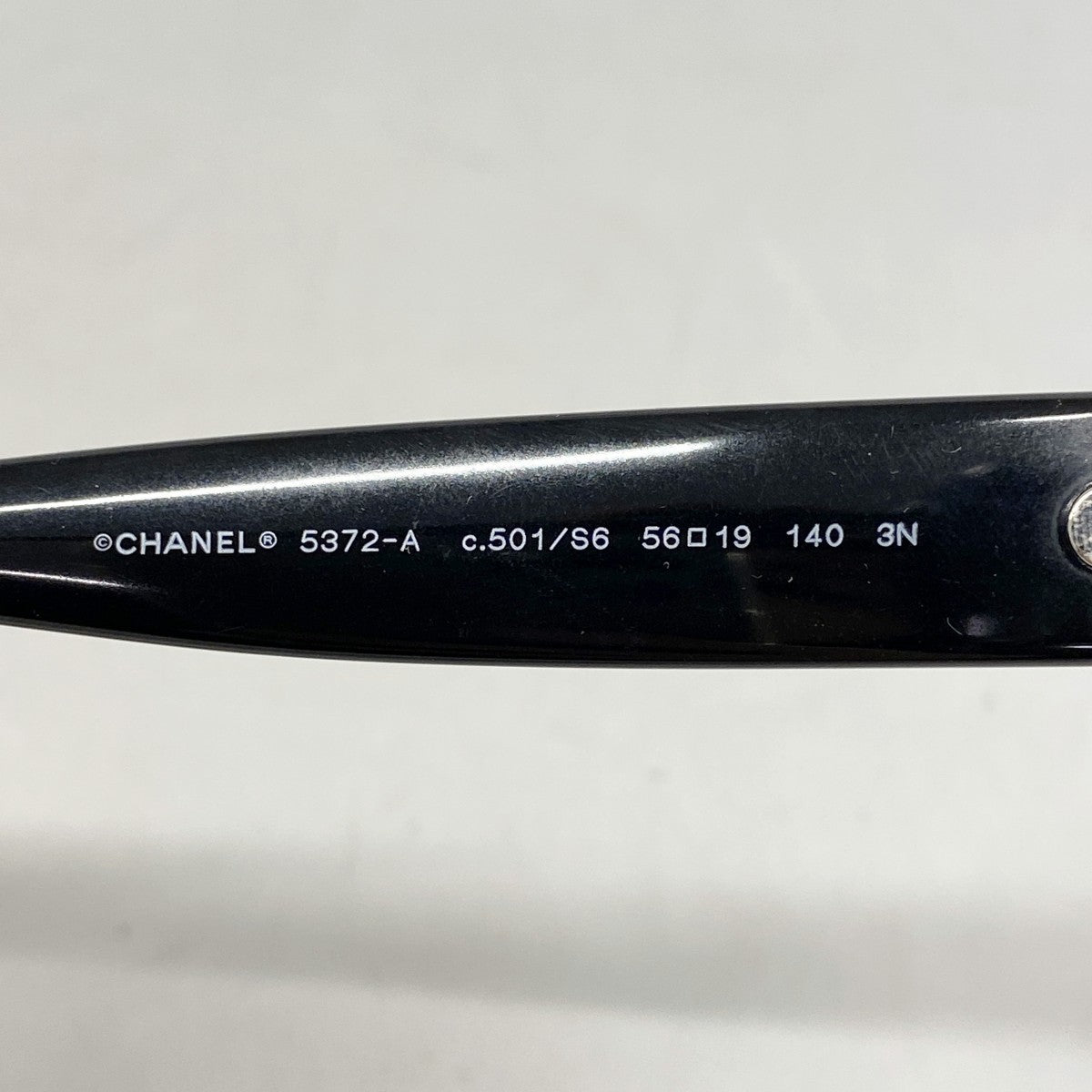 【6fc4266】シャネル サングラス 5372-A プラスチック ブラック シルバー金具【中古】レディース