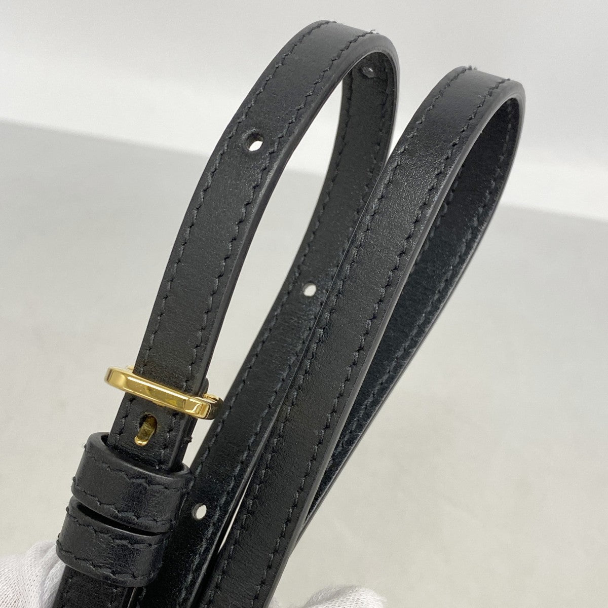 【6fc4272-k】グッチ ショルダーバッグ ホースビット 625615 レザー ブラック ゴールド金具【中古】レディース