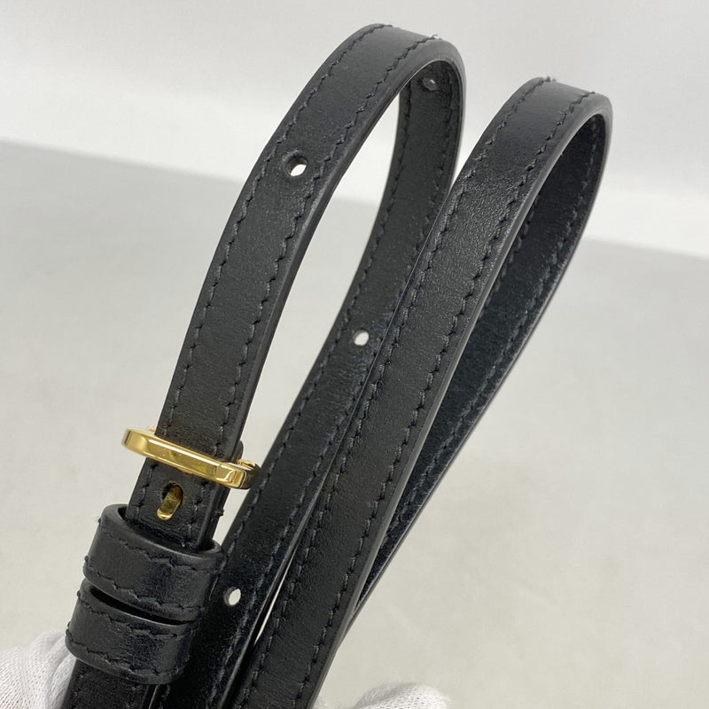 【6fc4272-k】グッチ ショルダーバッグ ホースビット 625615 レザー ブラック ゴールド金具【中古】レディース