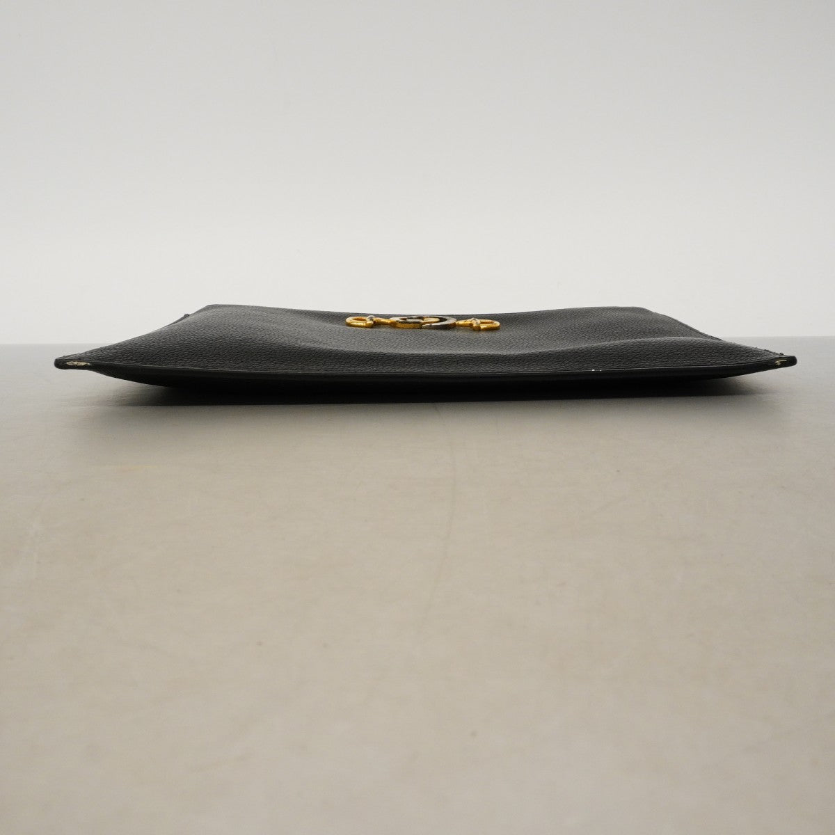 【6fc4294-k】グッチ クラッチバッグ ズゥミ 570728 レザー ブラック ゴールド/シルバー金具【中古】メンズ