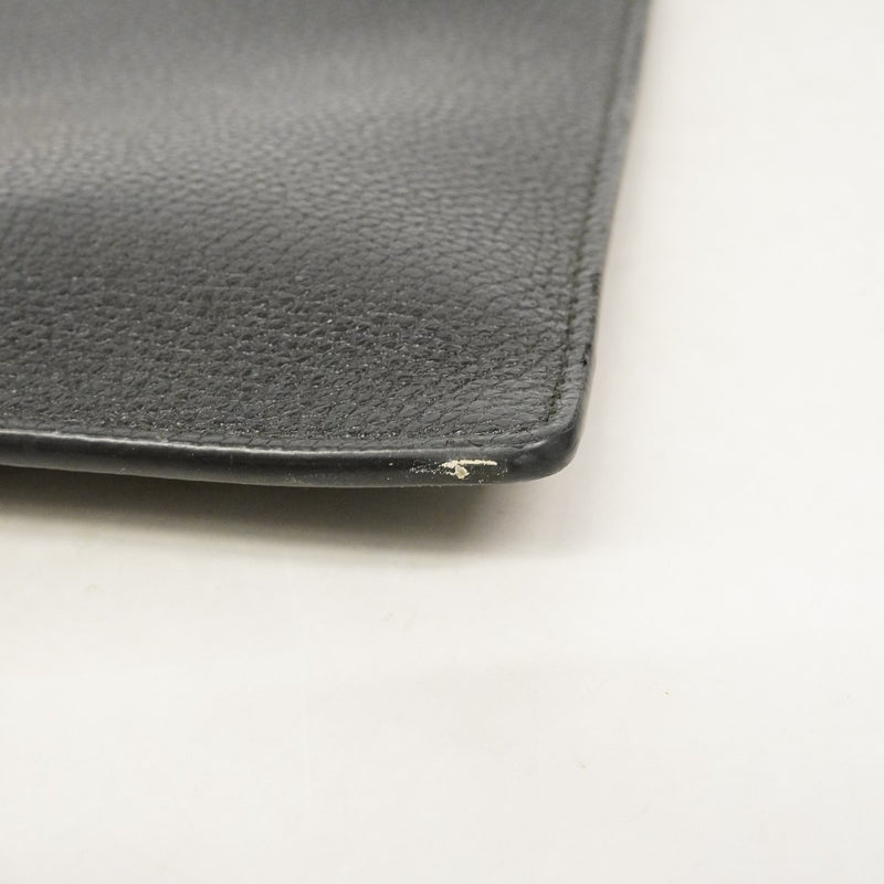 【6fc4294-k】グッチ クラッチバッグ ズゥミ 570728 レザー ブラック ゴールド/シルバー金具【中古】メンズ