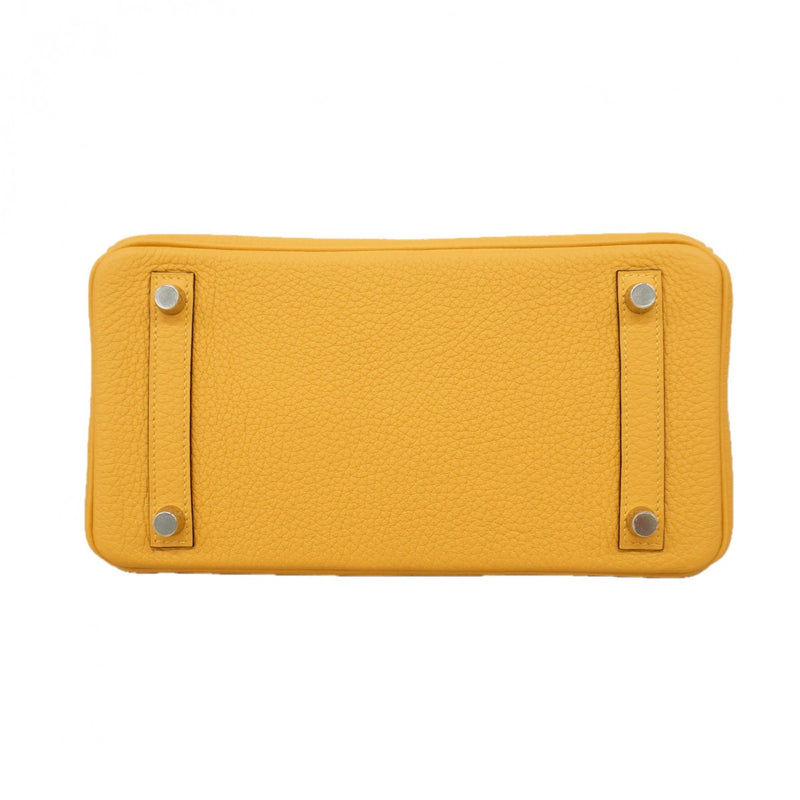 【6fc4296-g】エルメス ハンドバッグ バーキン25 トゴ パイユ シルバー金具 G刻印【中古】レディース