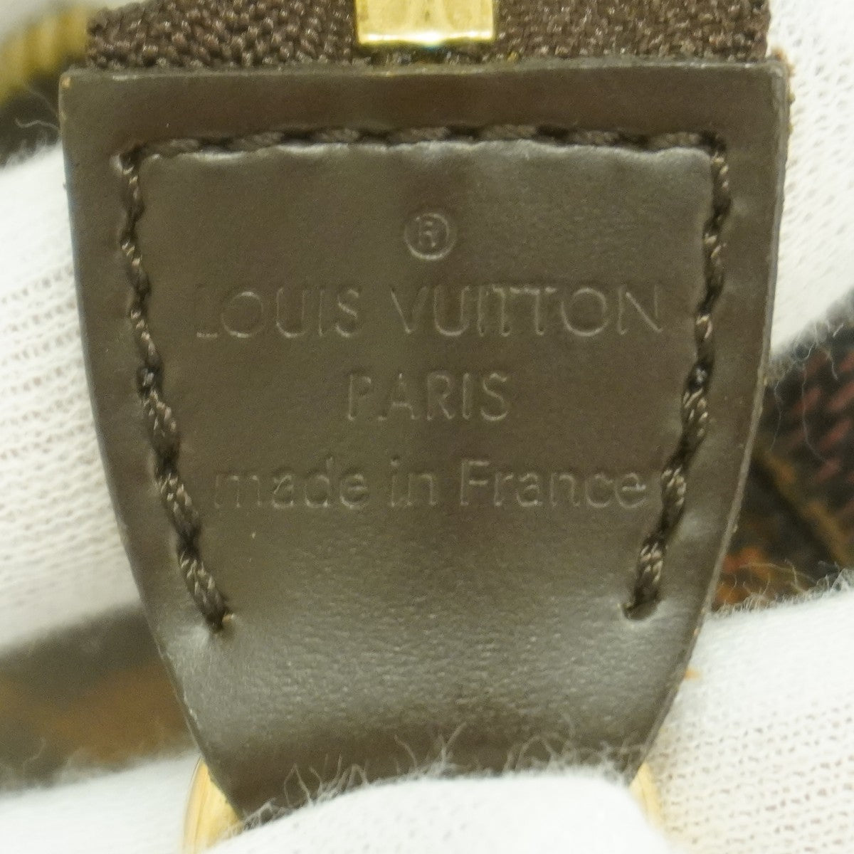 【6fc4353】ルイヴィトン ポーチ ダミエ ミニポシェットアクセソワール N58009 エベヌ【中古】レディース