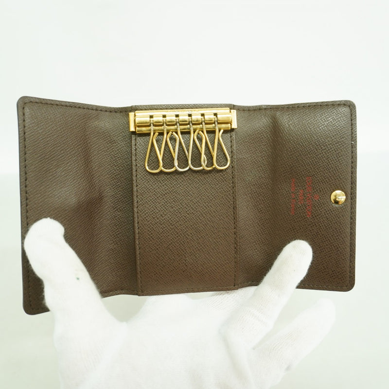 【6fc4356】ルイヴィトン キーケース ダミエ ミュルティクレ6 N62630 エベヌ【中古】メンズ レディース ユニセックス