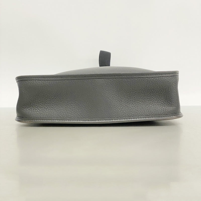 【6fc4388】エルメス ショルダーバッグ ヴェスパPM トゴ ブラック シルバー金具 □B刻印【中古】レディース