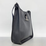 【6fc4388】エルメス ショルダーバッグ ヴェスパPM トゴ ブラック シルバー金具 □B刻印【中古】レディース