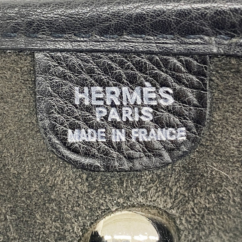 【6fc4388】エルメス ショルダーバッグ ヴェスパPM トゴ ブラック シルバー金具 □B刻印【中古】レディース