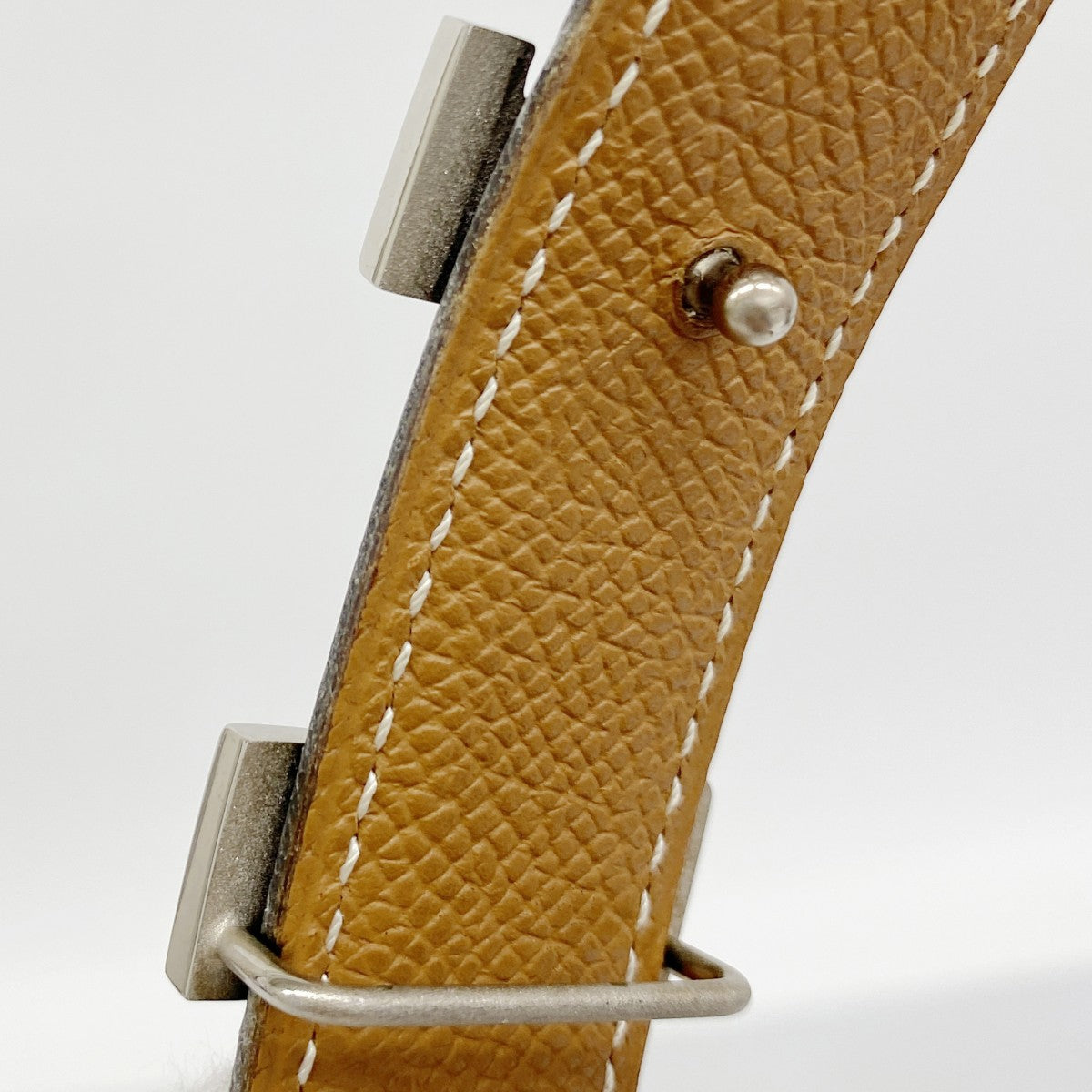 【6fc4389】エルメス ベルト コンスタンスベルト クシュベル ボックスカーフ ゴールド ブラック シルバー金具 □C刻印【中古】メンズ レディース ユニセックス
