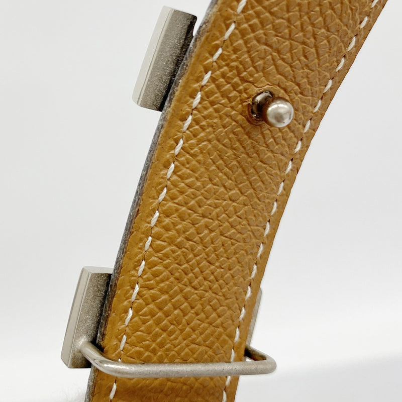 【6fc4389】エルメス ベルト コンスタンスベルト クシュベル ボックスカーフ ゴールド ブラック シルバー金具 □C刻印【中古】メンズ レディース ユニセックス