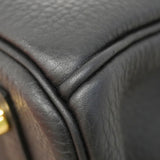 【6fc4406-g】エルメス ハンドバッグ バーキン30 トゴ ブラック ゴールド金具 K刻印【中古】レディース