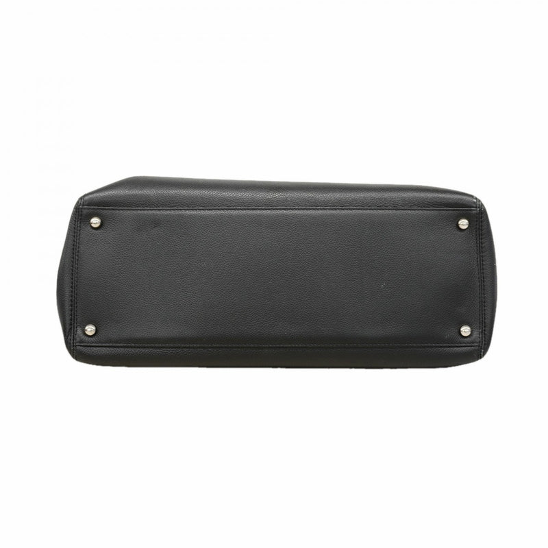 【6fc4422】シャネル トートバッグ エグゼクティブ レザー ブラック シルバー金具 2wayバッグ【中古】レディース