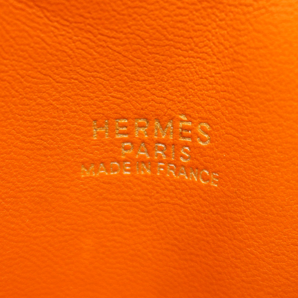 【6fc4423】エルメス ハンドバッグ ボリード31 トリヨンクレマンス オレンジ シルバー金具 □I刻印【中古】レディース