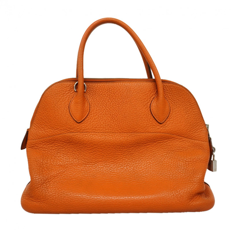 【6fc4423】エルメス ハンドバッグ ボリード31 トリヨンクレマンス オレンジ シルバー金具 □I刻印【中古】レディース