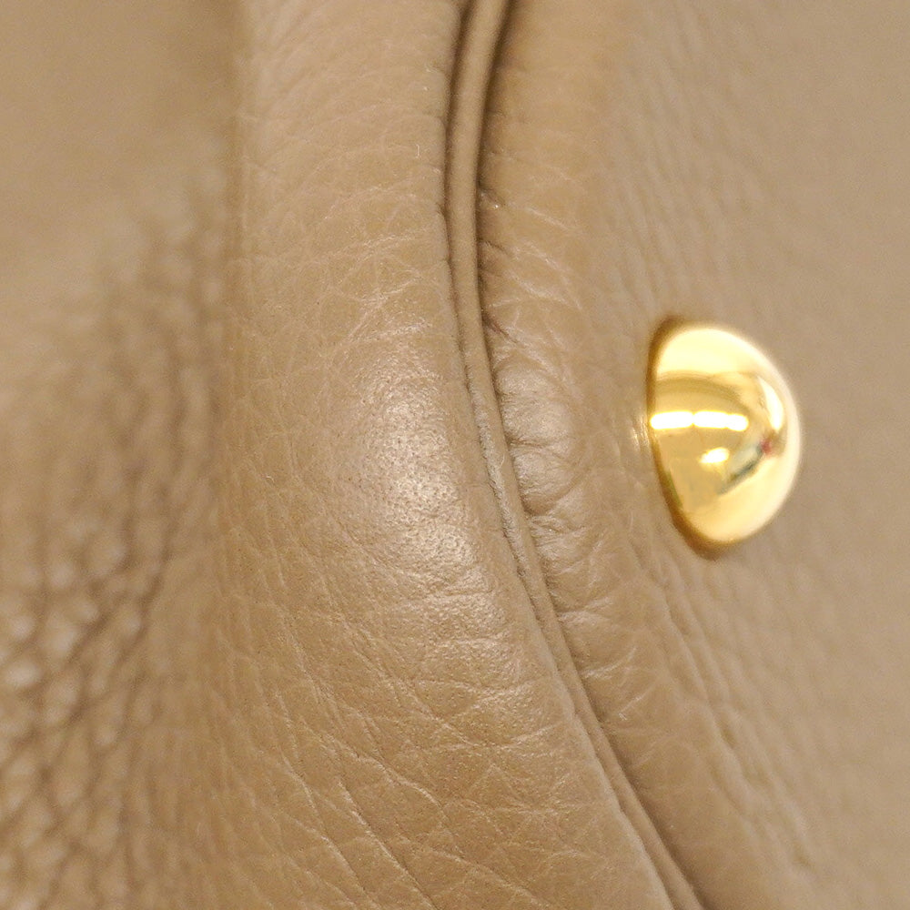 【6fc4428】エルメス ハンドバッグ ボリード31 トリヨン エトゥープ ゴールド金具 K刻印【中古】