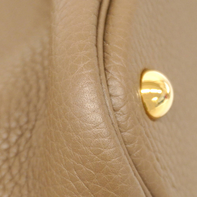 【6fc4428】エルメス ハンドバッグ ボリード31 トリヨン エトゥープ ゴールド金具 K刻印【中古】