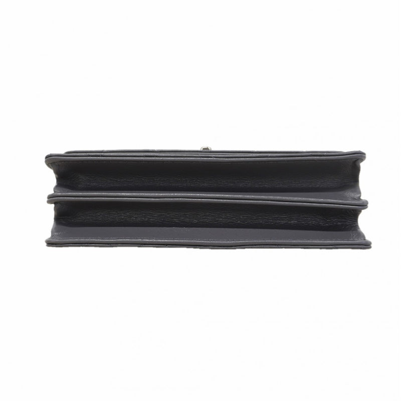【6fc4430】シャネル ハンドバッグ マトラッセ チェーンショルダー ラムスキン グレー シルバー金具 2wayバッグ【中古】レディース
