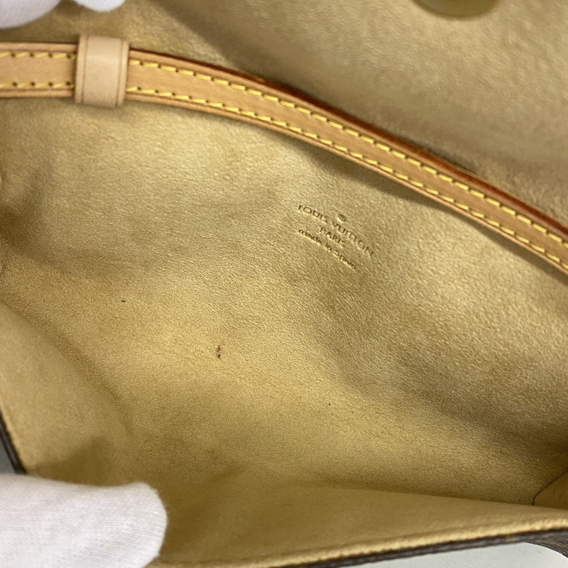 【6fc4486】ルイヴィトン ショルダーバッグ モノグラム ポシェットツインPM M51854 ブラウン【中古】レディース