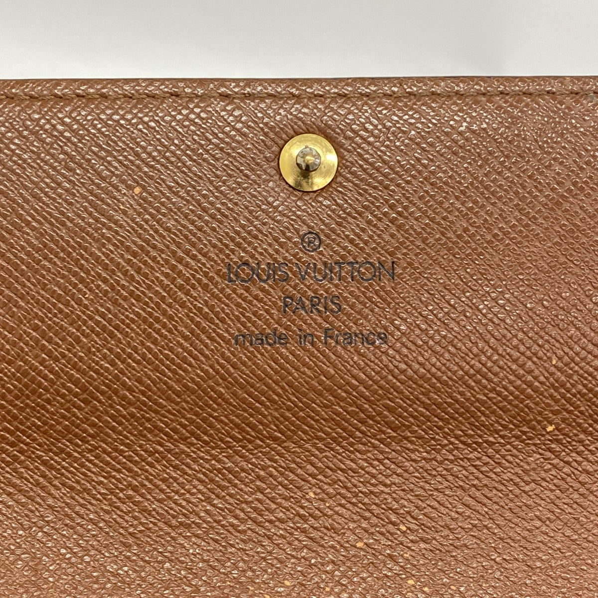 【6fc4491】ルイヴィトン 長財布 モノグラム ポシェットポルトモネクレディ M61725 ブラウン【中古】レディース