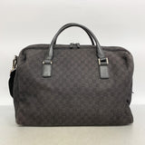 【6fc4493-k】グッチ ボストンバッグ 196356 デニム ブラック シルバー金具【中古】メンズ レディース ユニセックス