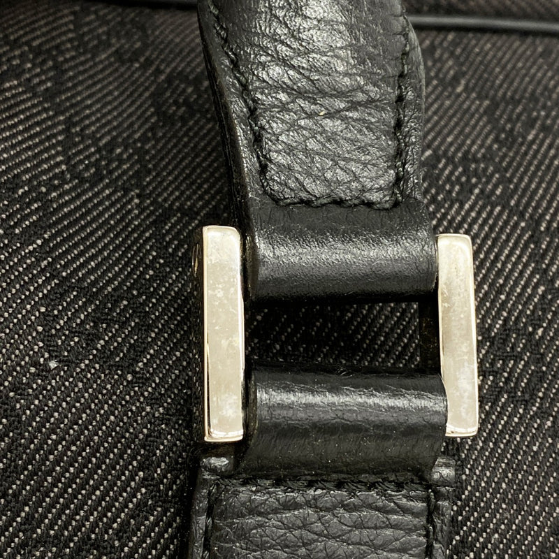 【6fc4493-k】グッチ ボストンバッグ 196356 デニム ブラック シルバー金具【中古】メンズ レディース ユニセックス