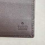 【6fc4495-k】グッチ 財布 マイクログッチシマ 256408 レザー ブラウン【中古】メンズ