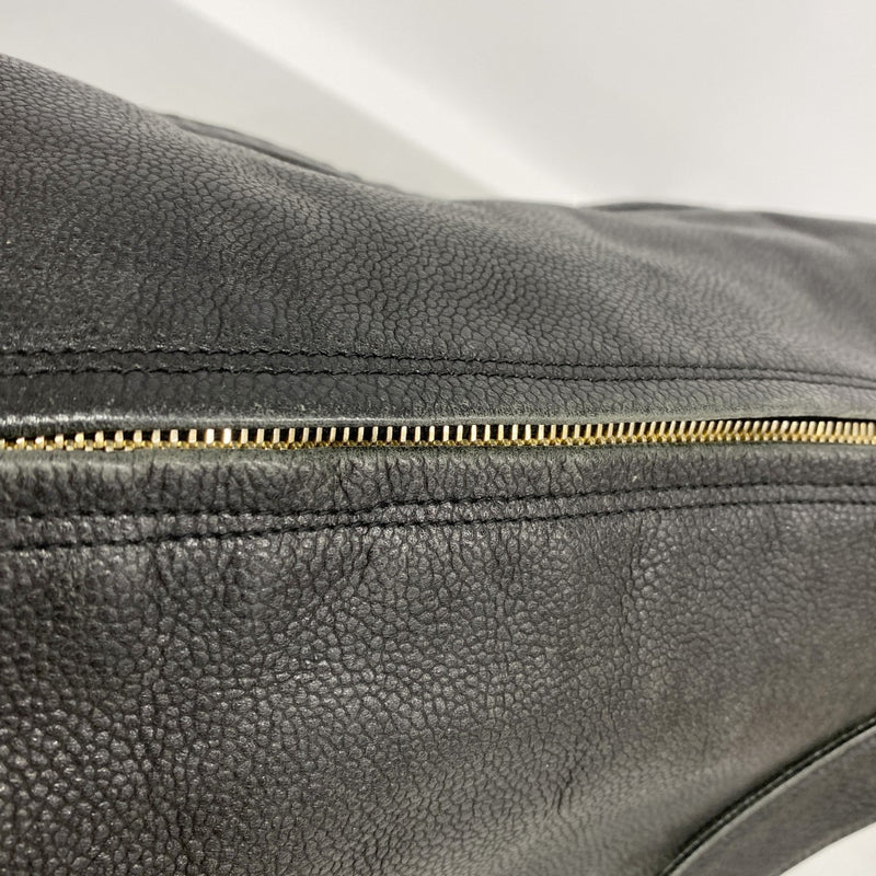【6fc4546-k】シャネル ショルダーバッグ キャビアスキン ブラック ゴールド金具【中古】レディース