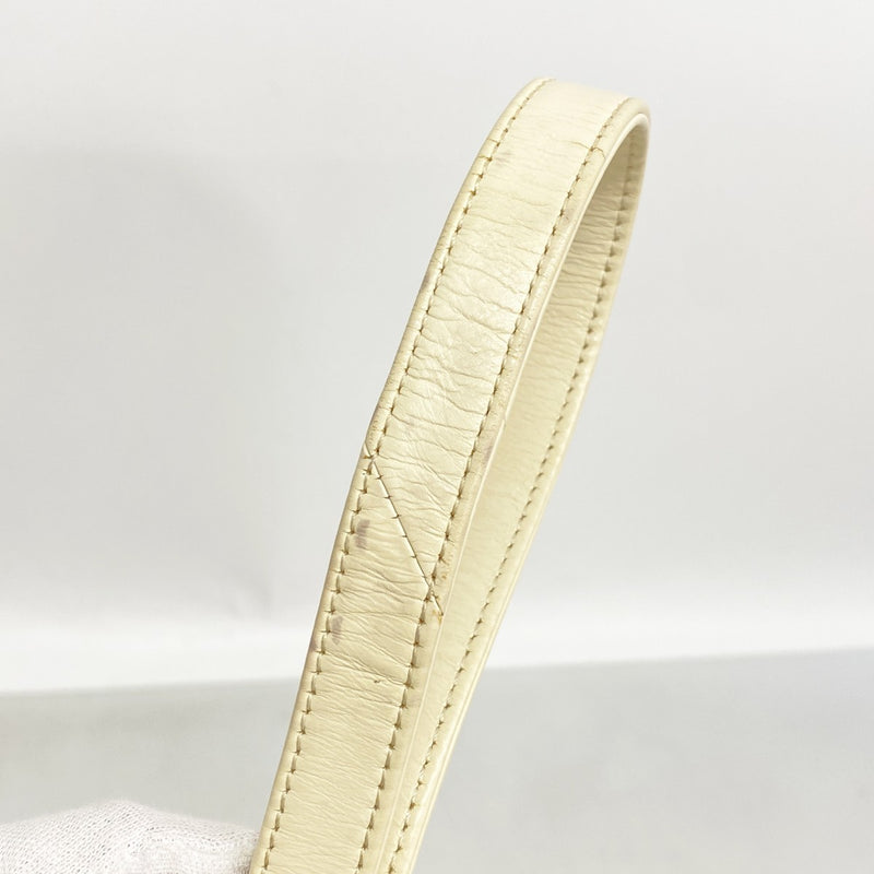 【6fc4560-k】シャネル ハンドバッグ マトラッセ チェーンショルダー レザー ホワイト ゴールド金具 2wayバッグ【中古】レディース