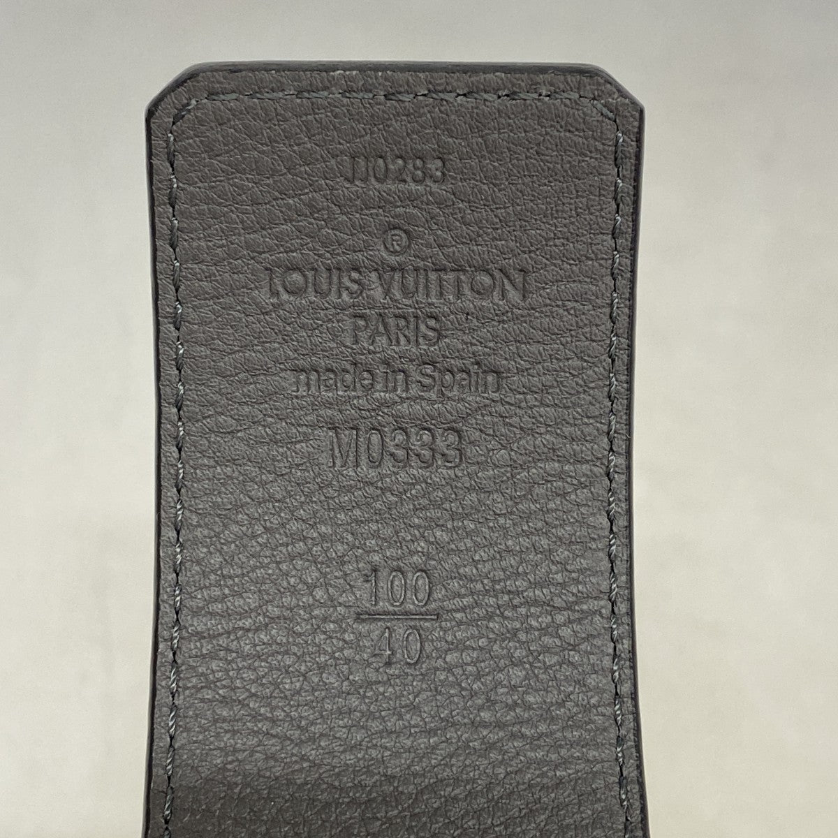 【6fc4573-k】ルイヴィトン ベルト LVダミエ40MMリバーシブル M0333S ブラック【中古】メンズ