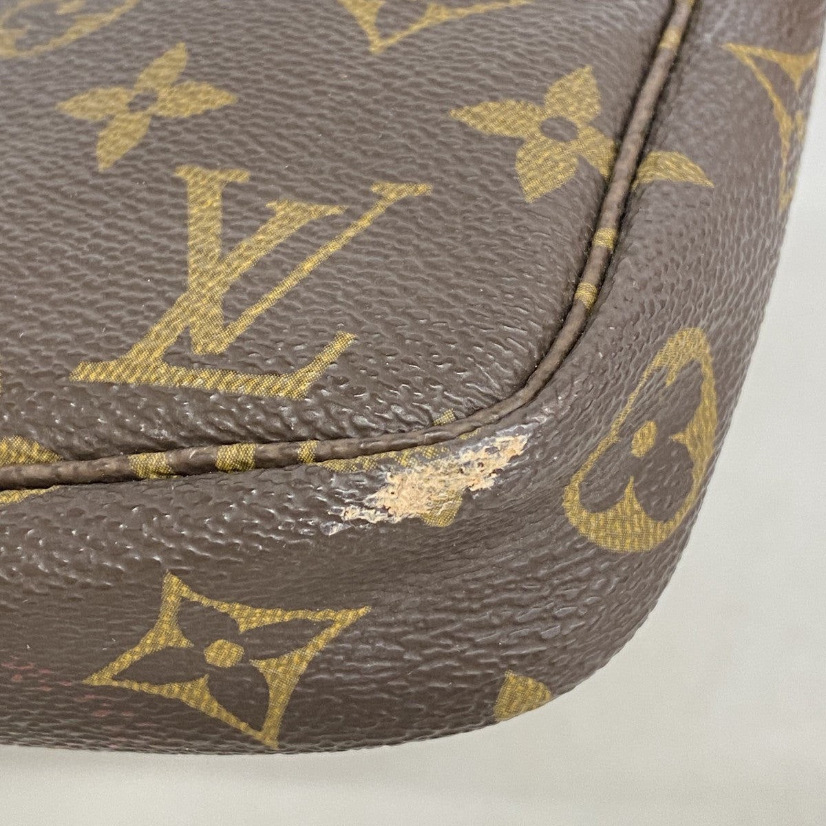 【6fc4582】ルイヴィトン ポーチ モノグラム ポシェットアクセソワール M51980 ブラウン【中古】レディース