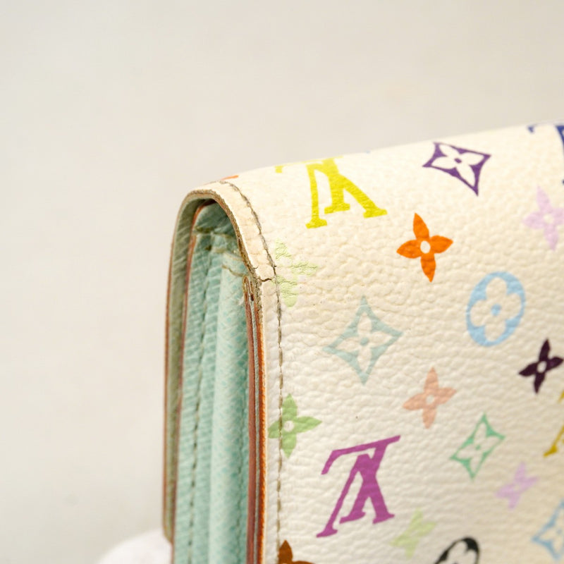 【6fc4614-k】ルイヴィトン 長財布 モノグラム・マルチカラー ポルトフォイユサラ M93746 ブロン/アニス【中古】レディース