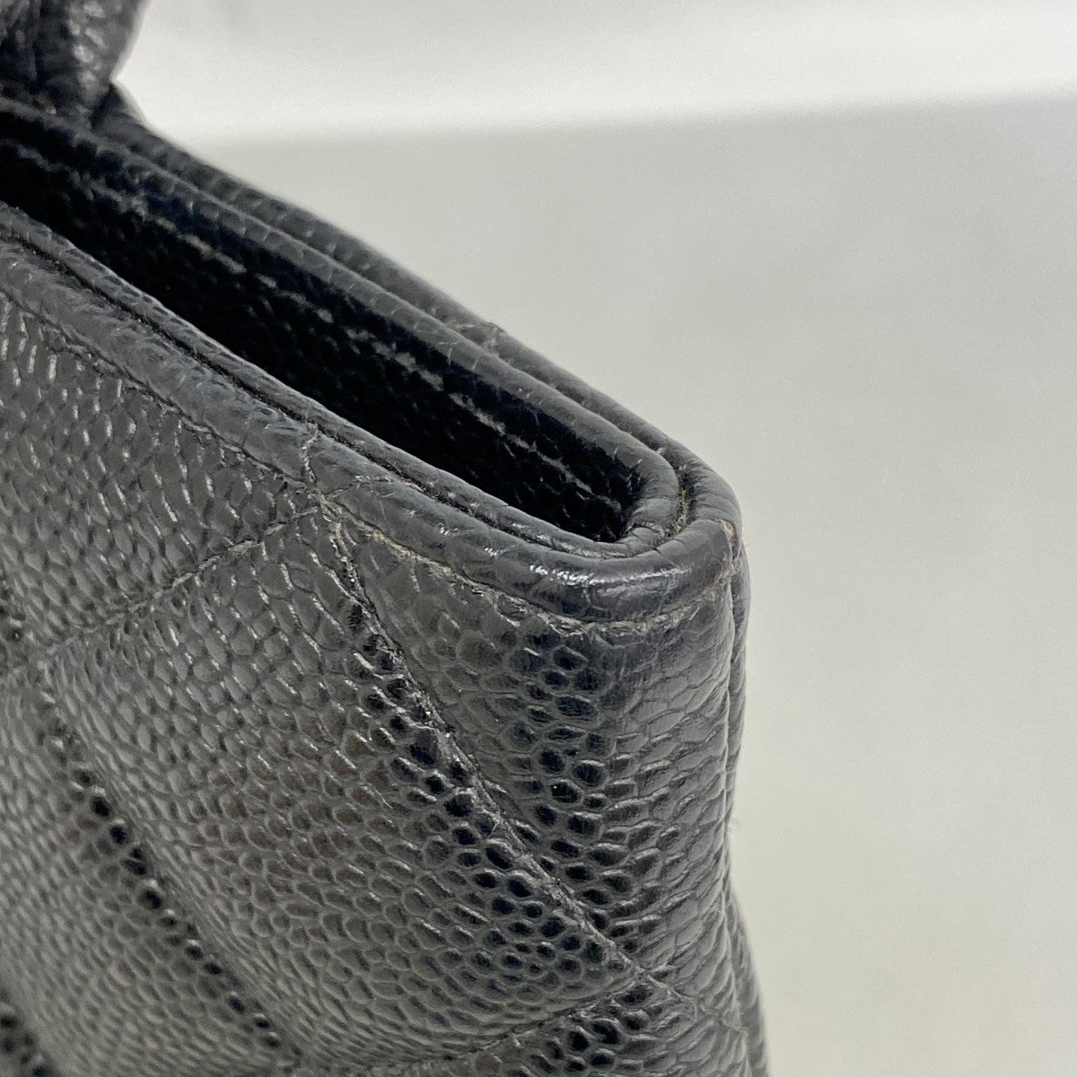 【6fc4622-k】シャネル トートバッグ 復刻トート キャビアスキン ブラック ゴールド金具【中古】レディース