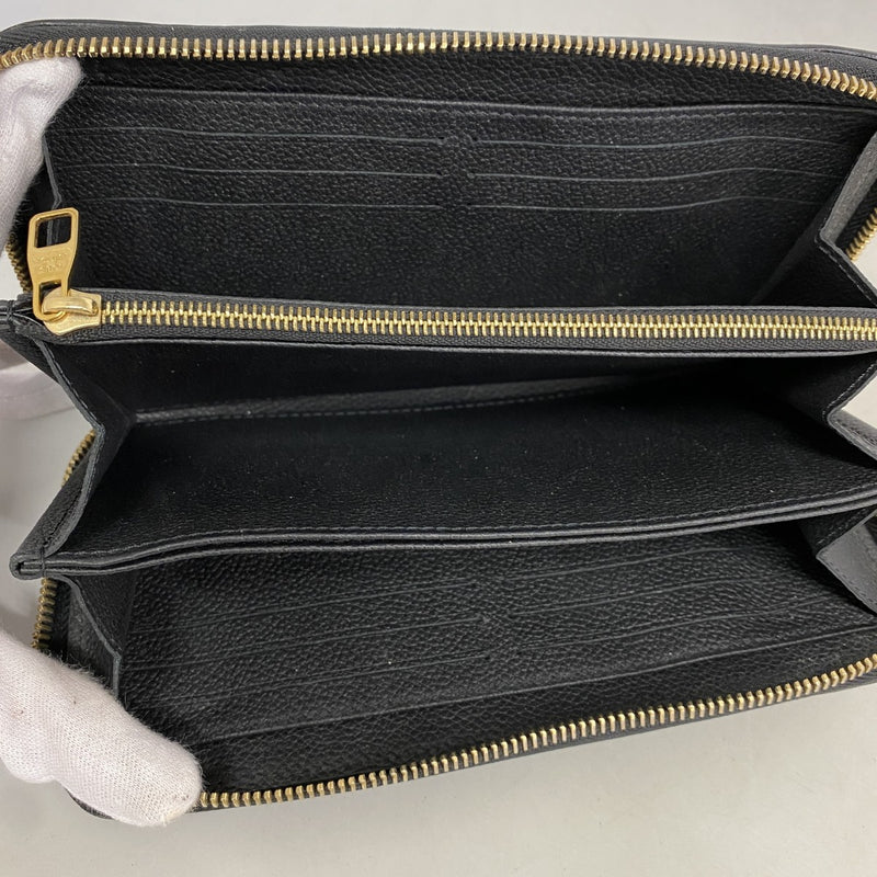【6fc4629-k】ルイヴィトン 長財布 モノグラム・アンプラント ジッピーウォレット M61864 ノワール【中古】レディース