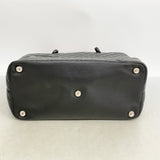 【6fc4635-k】シャネル トートバッグ カンボン ラムスキン ブラック シルバー金具【中古】レディース