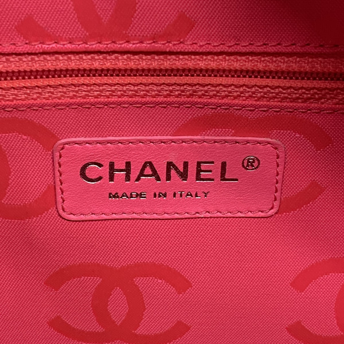 【6fc4635-k】シャネル トートバッグ カンボン ラムスキン ブラック シルバー金具【中古】レディース