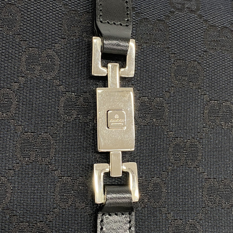 【6fc4639】グッチ ハンドバッグ GGキャンバス 002 1071 キャンバス ブラック シルバー金具【中古】レディース