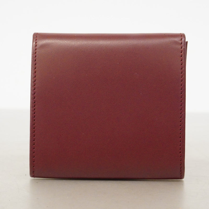 【6fd4708】カルティエ コインケース マスト レザー ボルドー ゴールド金具【中古】メンズ レディース ユニセックス