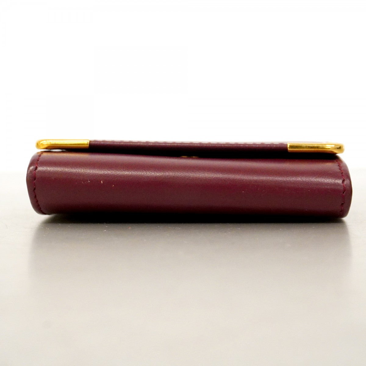 【6fd4708】カルティエ コインケース マスト レザー ボルドー ゴールド金具【中古】メンズ レディース ユニセックス