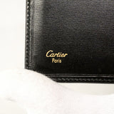【6fd4709】カルティエ 長財布 マスト レザー ブラック ゴールド金具【中古】メンズ