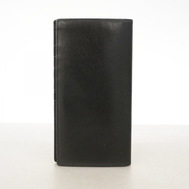 【6fd4709】カルティエ 長財布 マスト レザー ブラック ゴールド金具【中古】メンズ