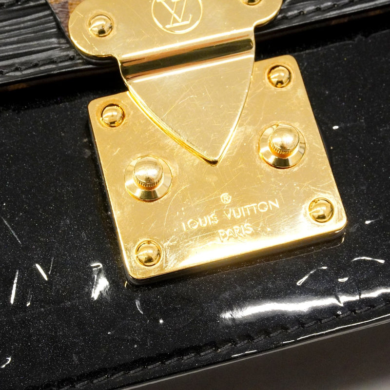 【6fd4710】ルイヴィトン ショルダーバッグ ヴェルニ モノグラム エピ ワインウッドPM M90516 ノワール【中古】レディース
